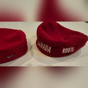 Vintage Team Canada - Roots Athletics Olympic and Nike Tam Hats (Lot of 2)
